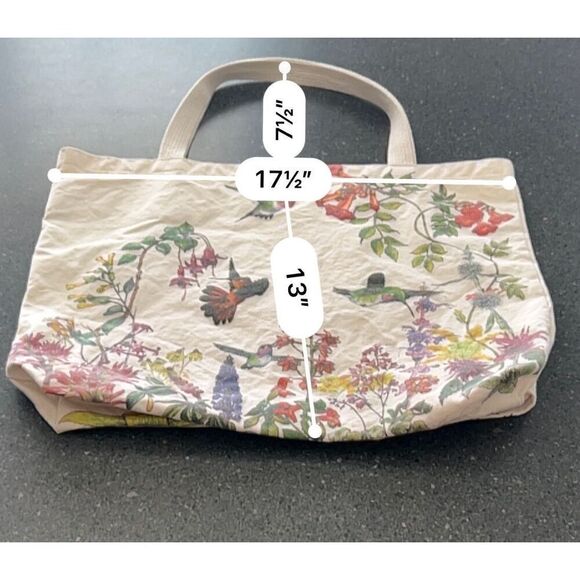 Vintage Wild Cotton Medium Hummingbird Graphic tote bag - Picture 2 of 5